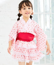 【ときめきさくらんぼ】帯が選べる! キッズ浴衣 3点セット