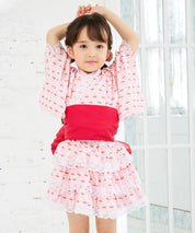 【ときめきさくらんぼ】帯が選べる! キッズ浴衣 3点セット