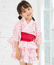 【ときめきさくらんぼ】帯が選べる! キッズ浴衣 3点セット