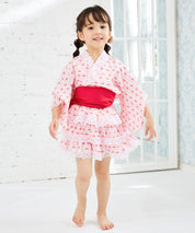 【ときめきさくらんぼ】帯が選べる! キッズ浴衣 3点セット