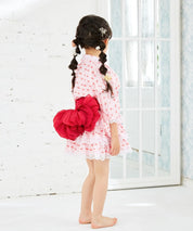 【ときめきさくらんぼ】帯が選べる! キッズ浴衣 3点セット