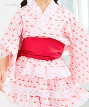 【ときめきさくらんぼ】帯が選べる! キッズ浴衣 3点セット