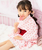 【ときめきさくらんぼ】帯が選べる! キッズ浴衣 3点セット