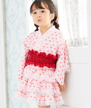 【ときめきさくらんぼ】帯が選べる! キッズ浴衣 3点セット