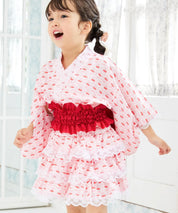 【ときめきさくらんぼ】帯が選べる! キッズ浴衣 3点セット