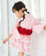 【ときめきさくらんぼ】帯が選べる! キッズ浴衣 3点セット