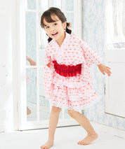 【ときめきさくらんぼ】帯が選べる! キッズ浴衣 3点セット