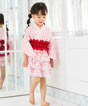 【ときめきさくらんぼ】帯が選べる! キッズ浴衣 3点セット