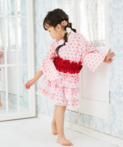 【ときめきさくらんぼ】帯が選べる! キッズ浴衣 3点セット