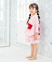 【ときめきさくらんぼ】帯が選べる! キッズ浴衣 3点セット