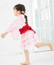 【ときめきさくらんぼ】帯が選べる! キッズ浴衣 3点セット