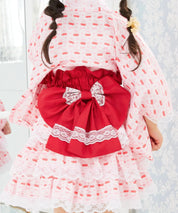 【ときめきさくらんぼ】帯が選べる! キッズ浴衣 3点セット