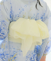 夏花浴衣 藤露の涼風 4点セット(浴衣・兵児帯・腰紐×2)