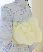 夏花浴衣 木蓮雲隠れ 4点セット(浴衣・兵児帯・腰紐×2)