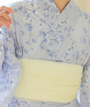 夏花浴衣 木蓮雲隠れ 下駄付き5点セット(浴衣・兵児帯・腰紐×2・下駄)