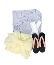 夏花浴衣 木蓮雲隠れ 下駄付き5点セット(浴衣・兵児帯・腰紐×2・下駄)