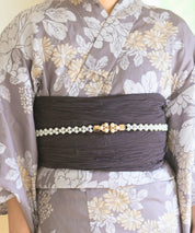 夏花浴衣 和花の柔香 下駄付き5点セット(浴衣・兵児帯・腰紐×2・下駄)