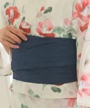 夏花浴衣 白昼の紅椿 下駄付き5点セット(浴衣・兵児帯・腰紐×2・下駄)