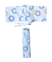 夕涼浴衣 月波水音 二部式3点セット(上衣・下衣・兵児帯)