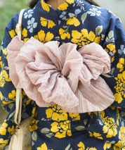 夕涼浴衣 星夜の花姫 二部式3点セット(上衣・下衣・兵児帯)