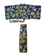 夕涼浴衣 星夜の花姫 二部式3点セット(上衣・下衣・兵児帯)