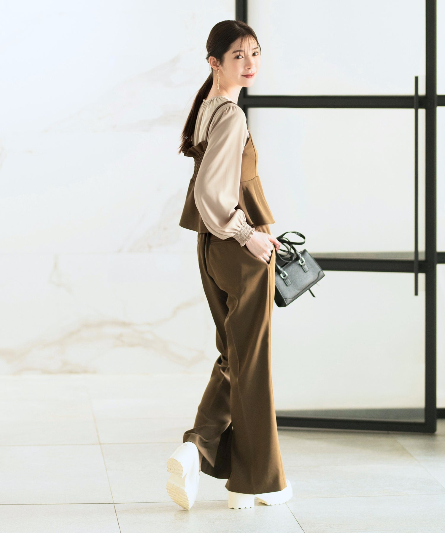 ジョーゼットカセットビスチェ・パンツセットアップ