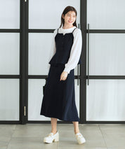 ジョーゼットカセットビスチェ・スカートセットアップ