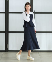 ジョーゼットカセットビスチェ・スカートセットアップ