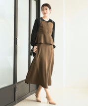 ジョーゼットカセットビスチェ・スカートセットアップ