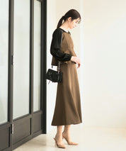 ジョーゼットカセットビスチェ・スカートセットアップ