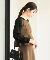 ペプラムキャミソールビスチェ