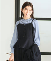 ペプラムキャミソールビスチェ