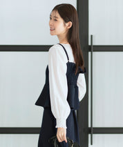 ペプラムキャミソールビスチェ