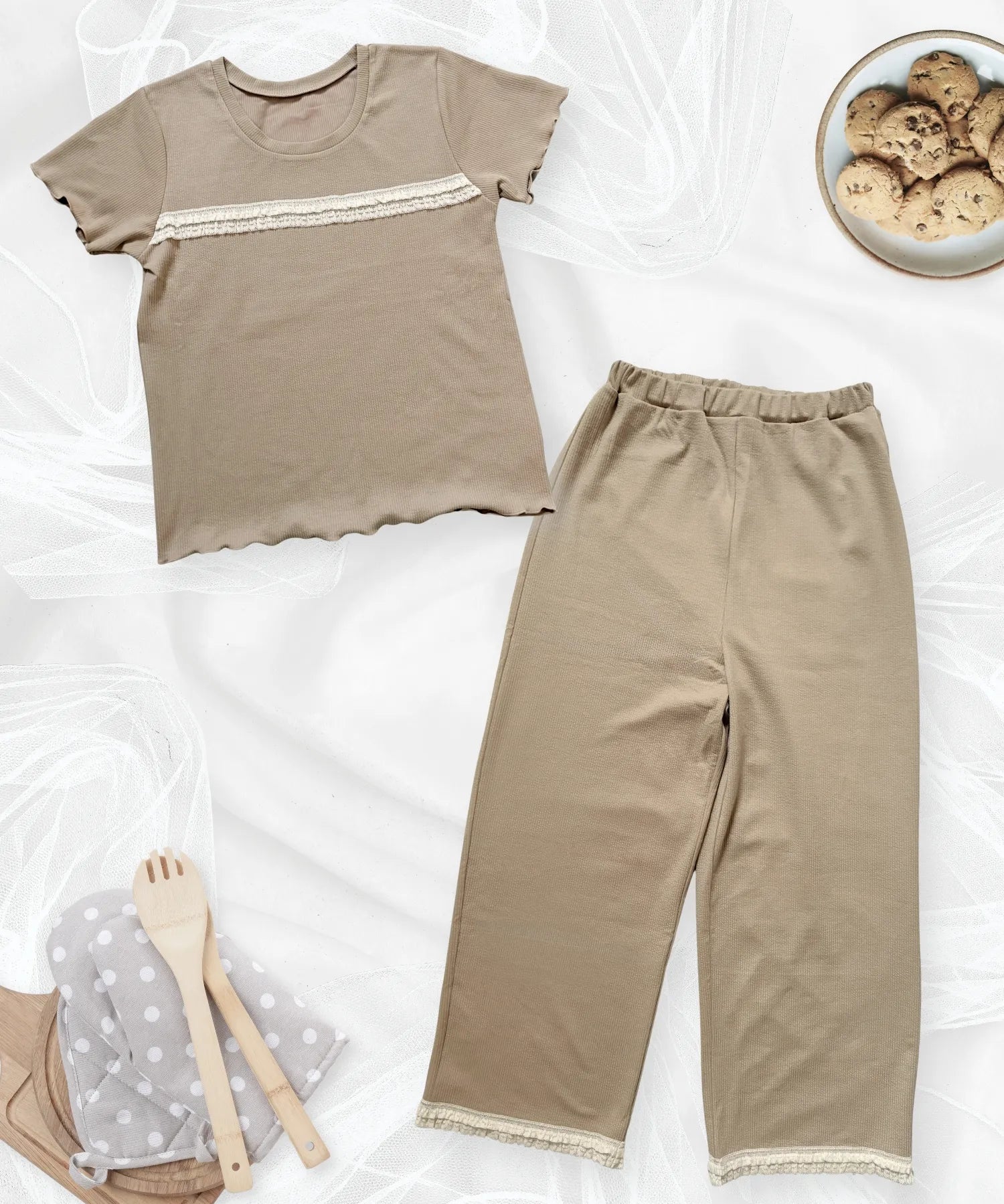 Mellow ショートスリーブプルオーバーセットアップ