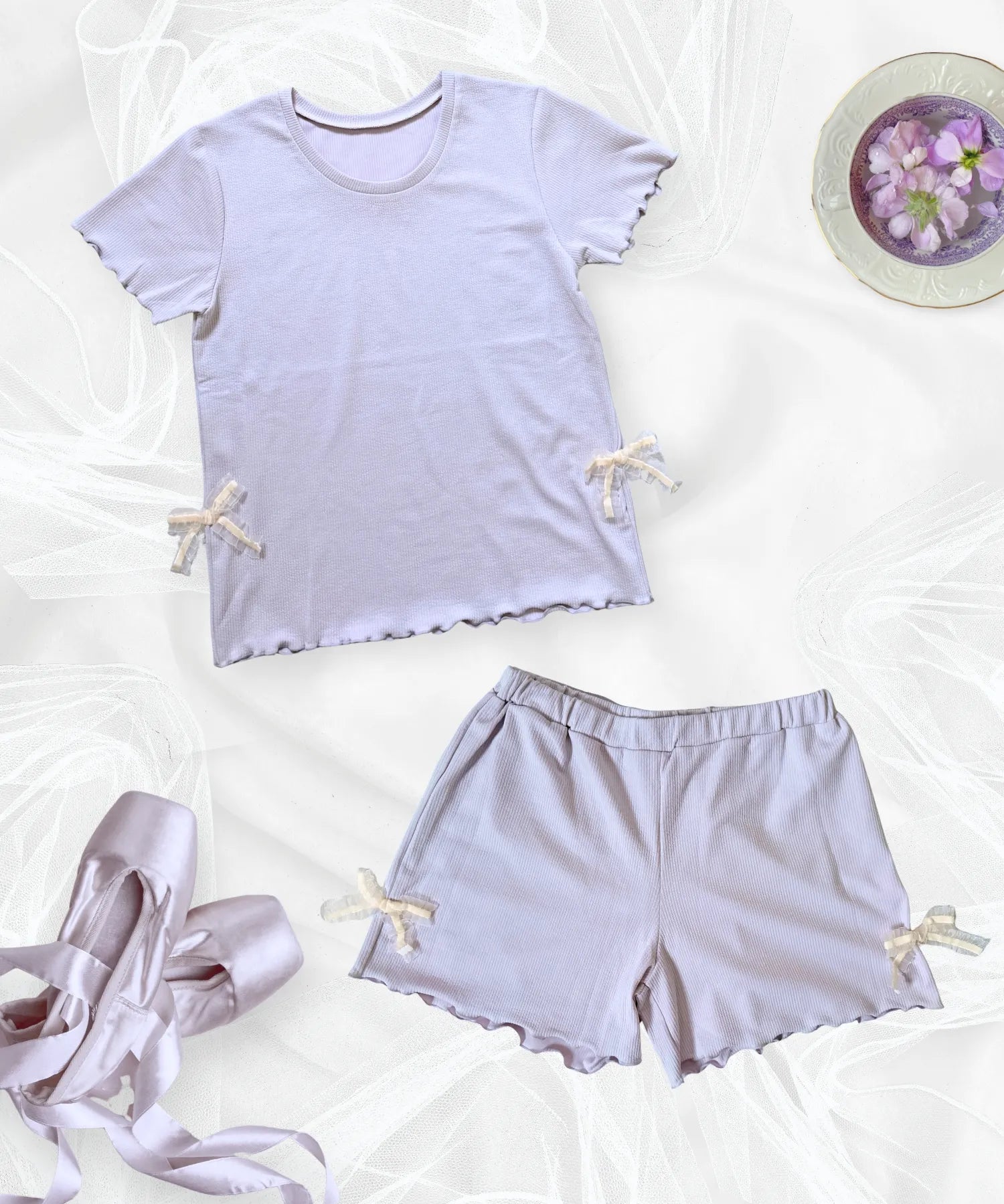 Mellow ショートスリーブプルオーバーセットアップ