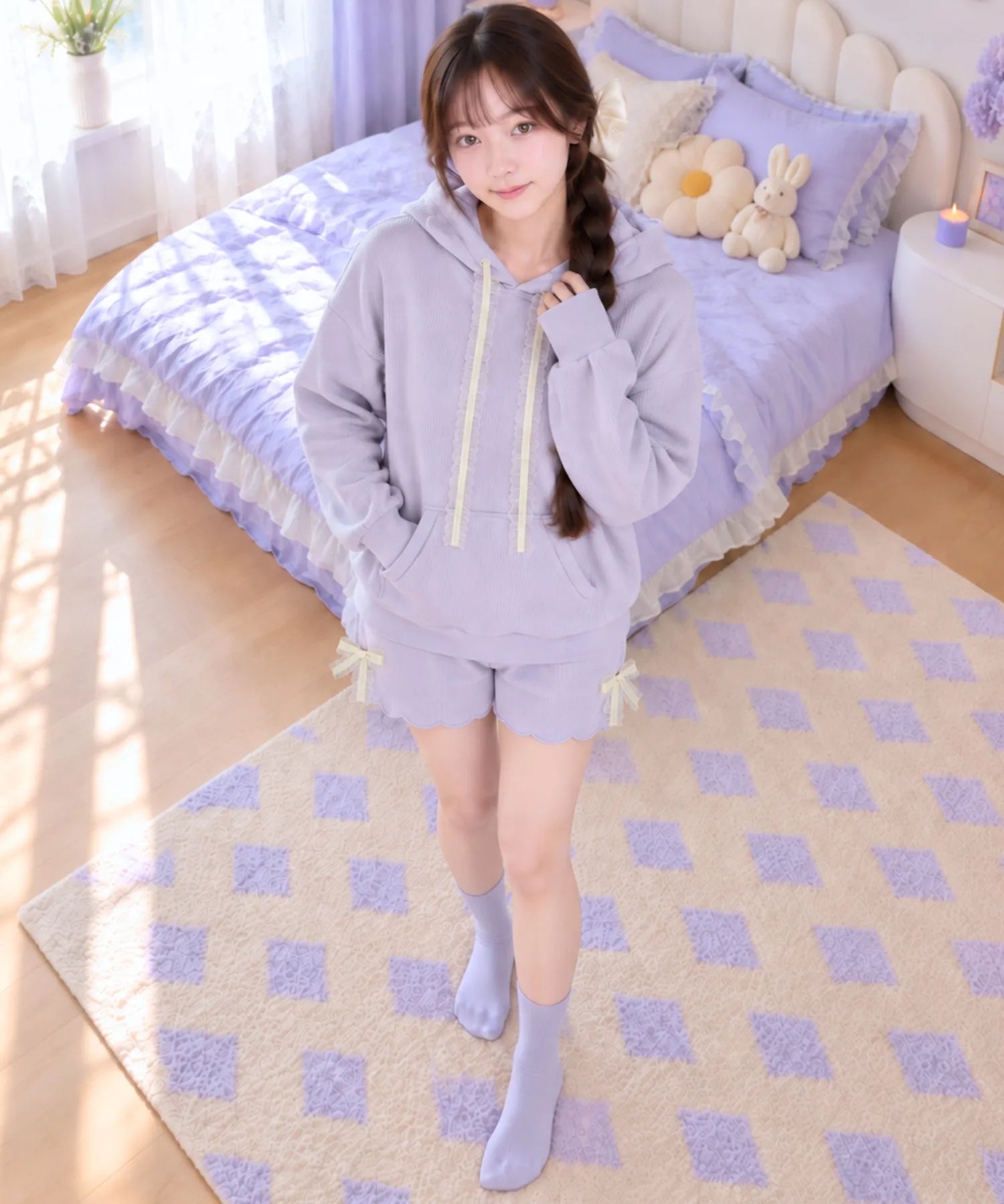 Mellow ロングスリーブパーカーセットアップ