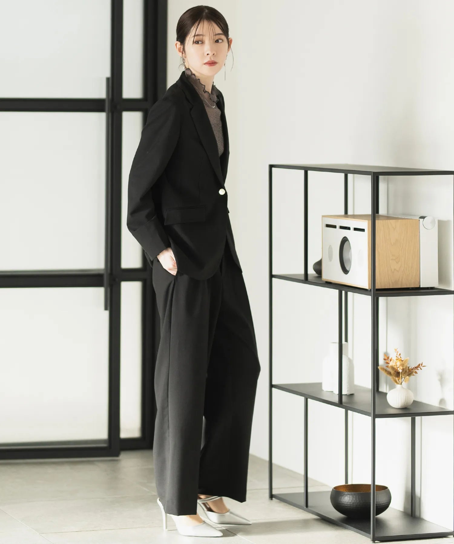 リネンライクジャケット・パンツセットアップ – shop-celen リネンライクジャケット・パンツセットアップ – shop-celen
