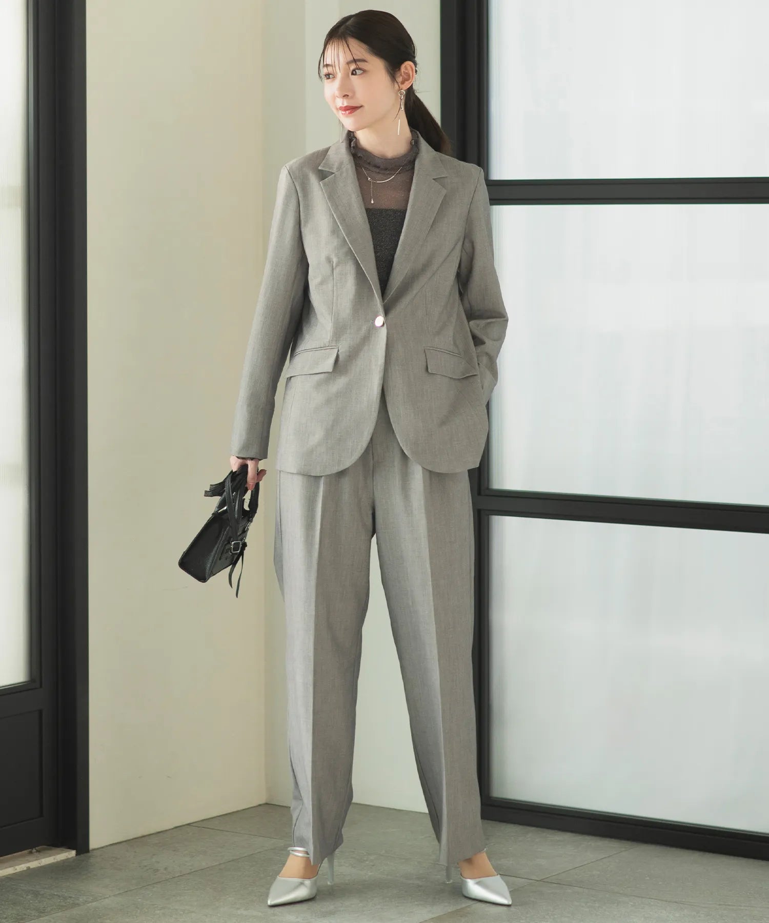 CELEN ジャケットパンツセットアップ スーツ リネンライクジャケット・パンツセットアップ – shop-celen