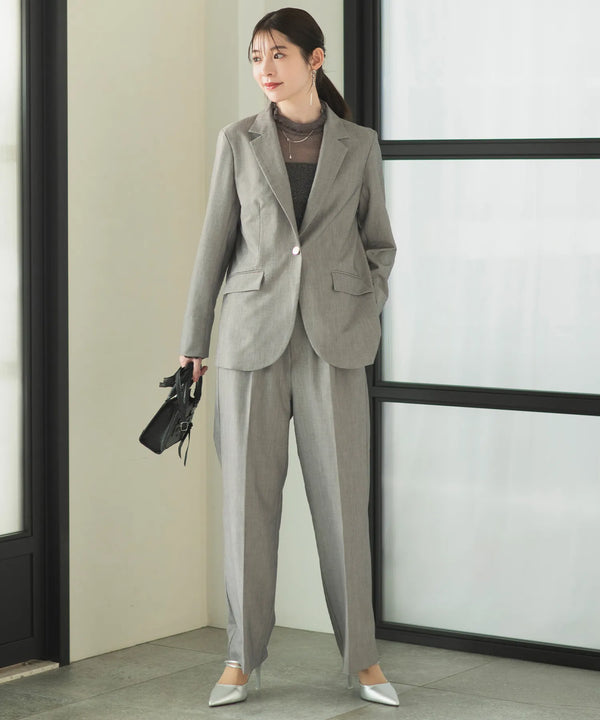 リネンライクジャケット・パンツセットアップ