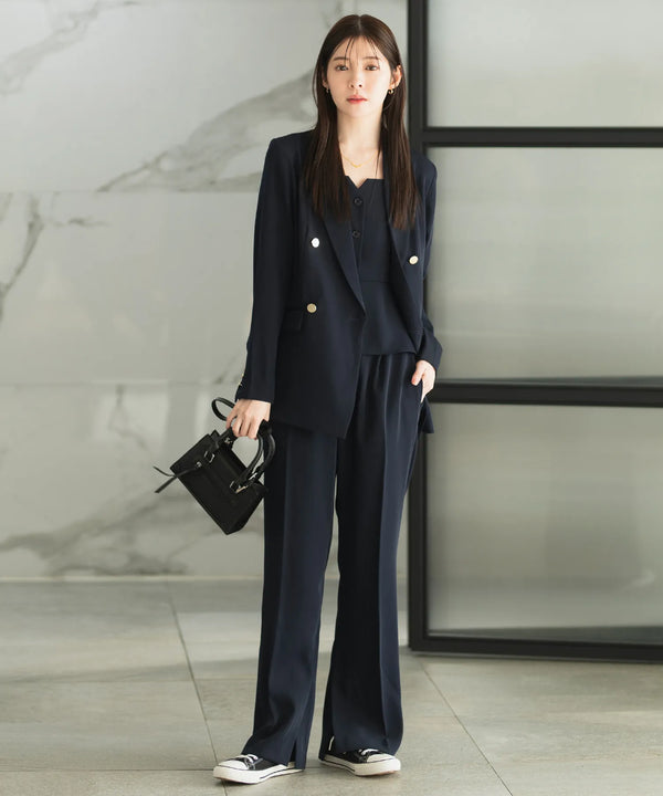 ジョーゼットカセットジャケット・パンツセットアップ