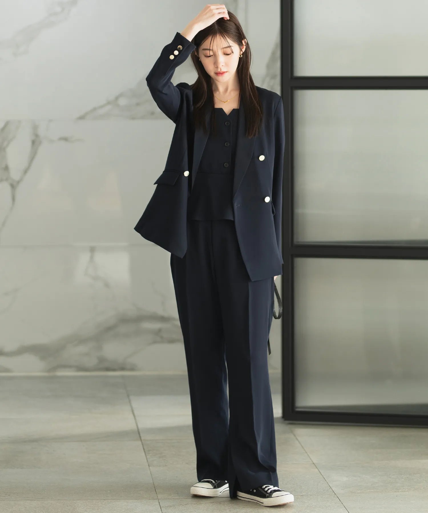 ジョーゼットカセットジャケット・パンツセットアップ – shop-celen ジョーゼットカセットジャケット・パンツセットアップ – shop-celen