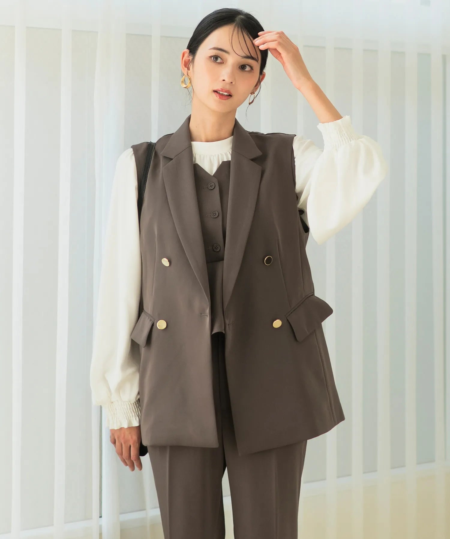 ジョーゼットカセットジレ・パンツセットアップ – shop-celen ジョーゼットカセットジレ・パンツセットアップ – shop-celen