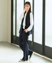 ジョーゼットカセットジレ・パンツセットアップ