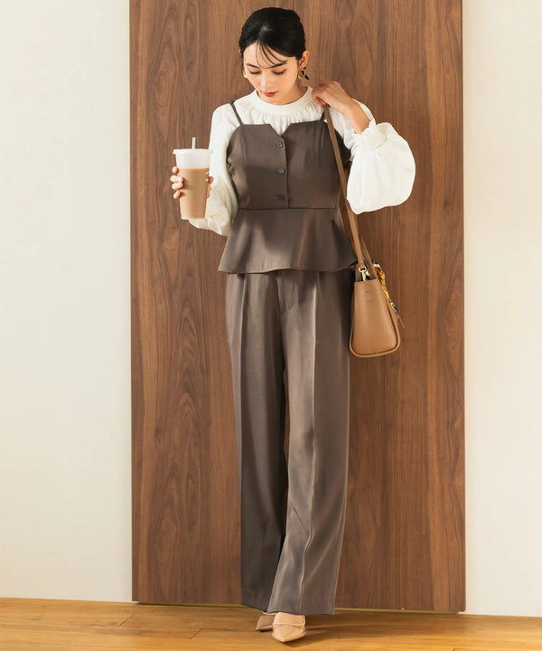 ジョーゼットカセットビスチェ・パンツセットアップ