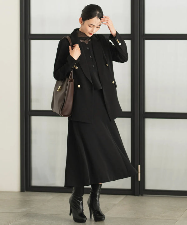 ジョーゼットカセットジャケット・スカートセットアップ