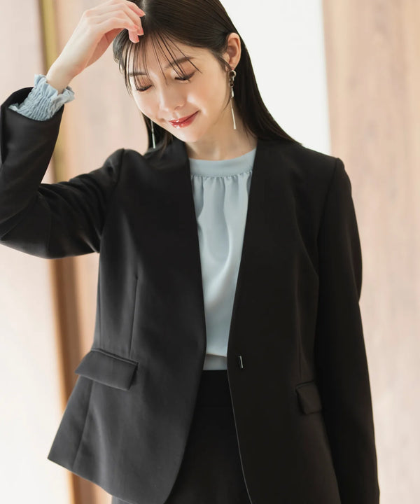 ベーシックストレッチノーラペルジャケット