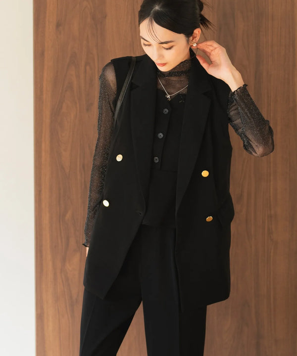 ダブルブレストジレ