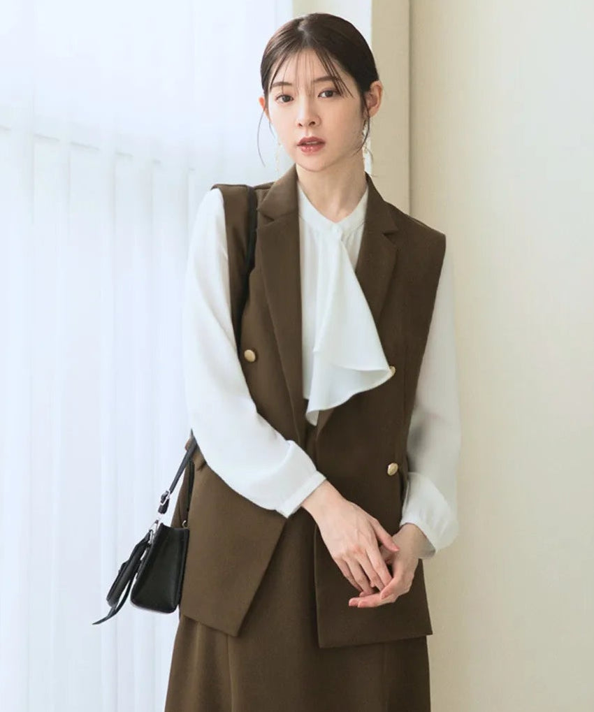 ダブルブレストジレ