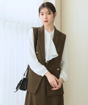 ダブルブレストジレ