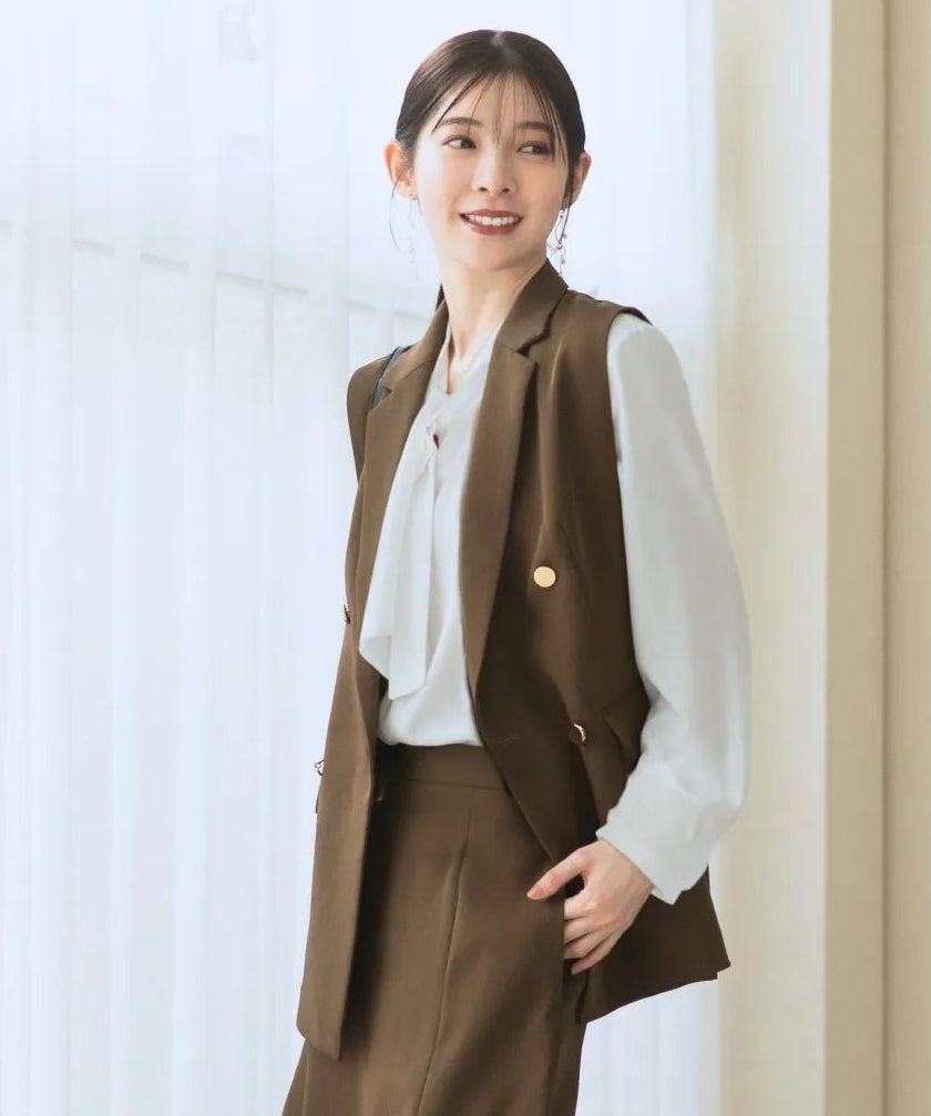 ダブルブレストジレ